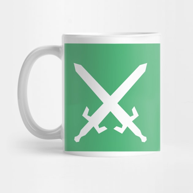 Crossed Swords green by JunkfoodDesign